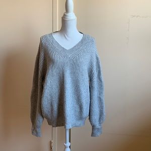 Primark large gray knitted sweater